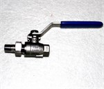 Rustfri Kuglehane Med UNION 1/4" n/m 2-delt PN 63 316